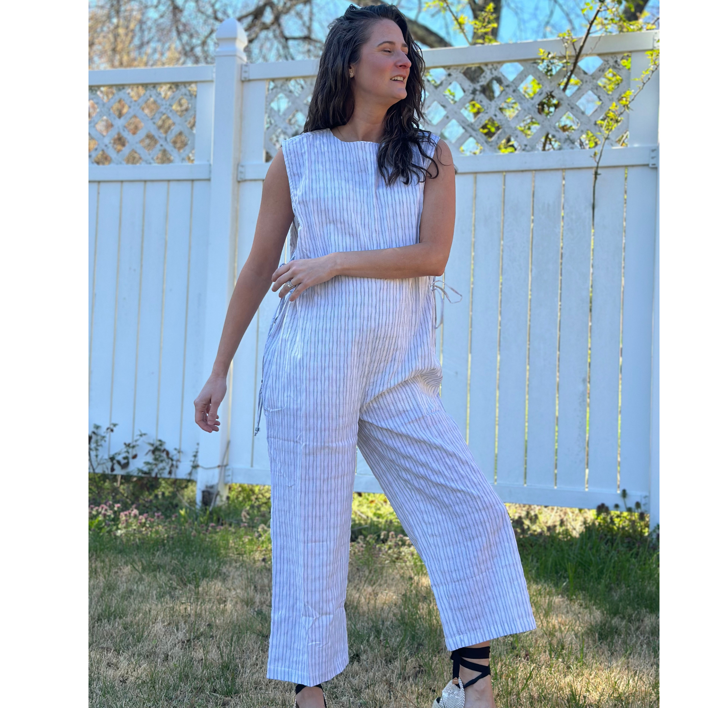 Kaila Jumpsuit Sleeveless 2 white