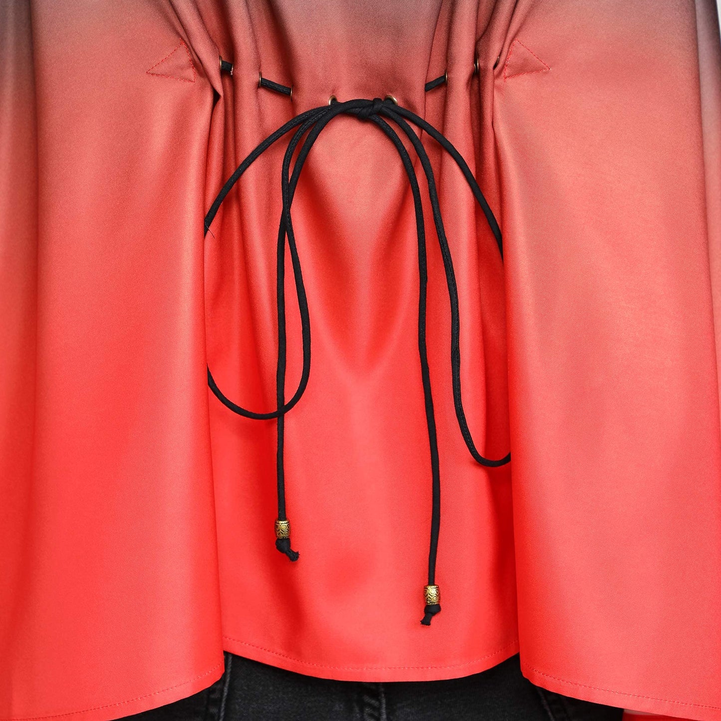 Felicia Red Black Ombre Sleeveless Top