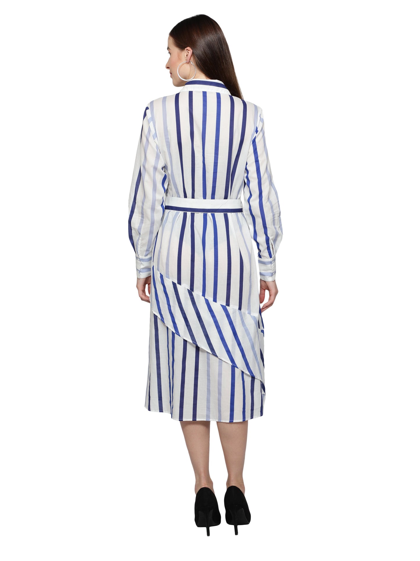 women_shirt_dress women_dresses Red_Stripes_Dress polyester_dress Long_sleeves_Dress gift_for_her dress_for_women Designer_women_dress colored_shirt_dress below_knee_dress beautiful_red_dress