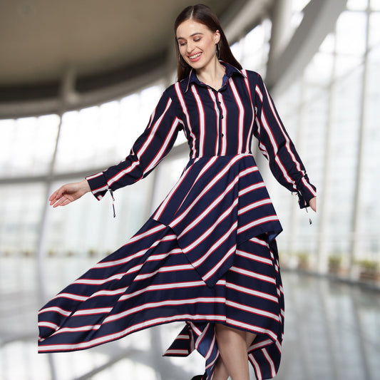 Women's_Stripe_Dress  Symmetrical_Dress  Printed_Shirt_Dress  Printed_Dress  Polyester_Dress  Navy_Stripes_dress  LOVESTONE  Long_sleeves_Dress  Long_Shirt_dress  Dress_with_Belt  Dress_for_Women  Boutique_Designs