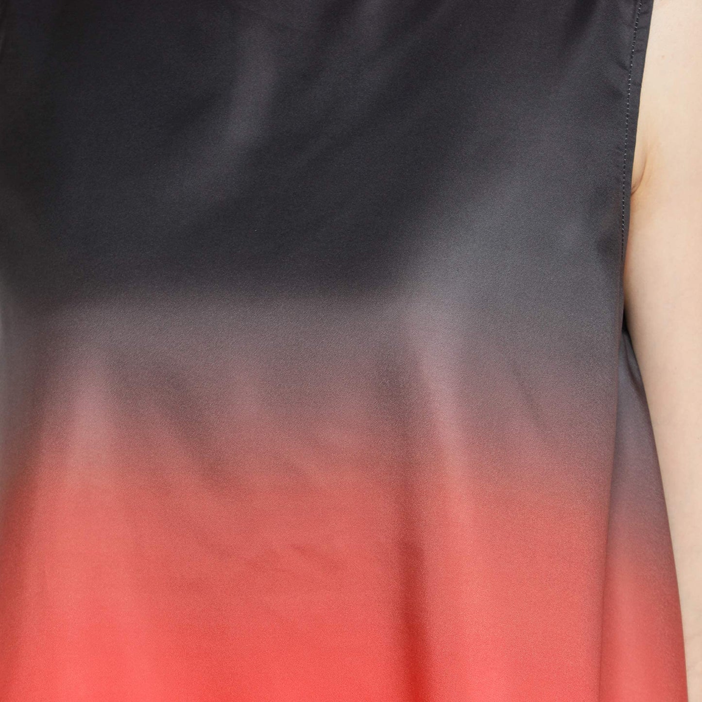 Felicia Red Black Ombre Sleeveless Top