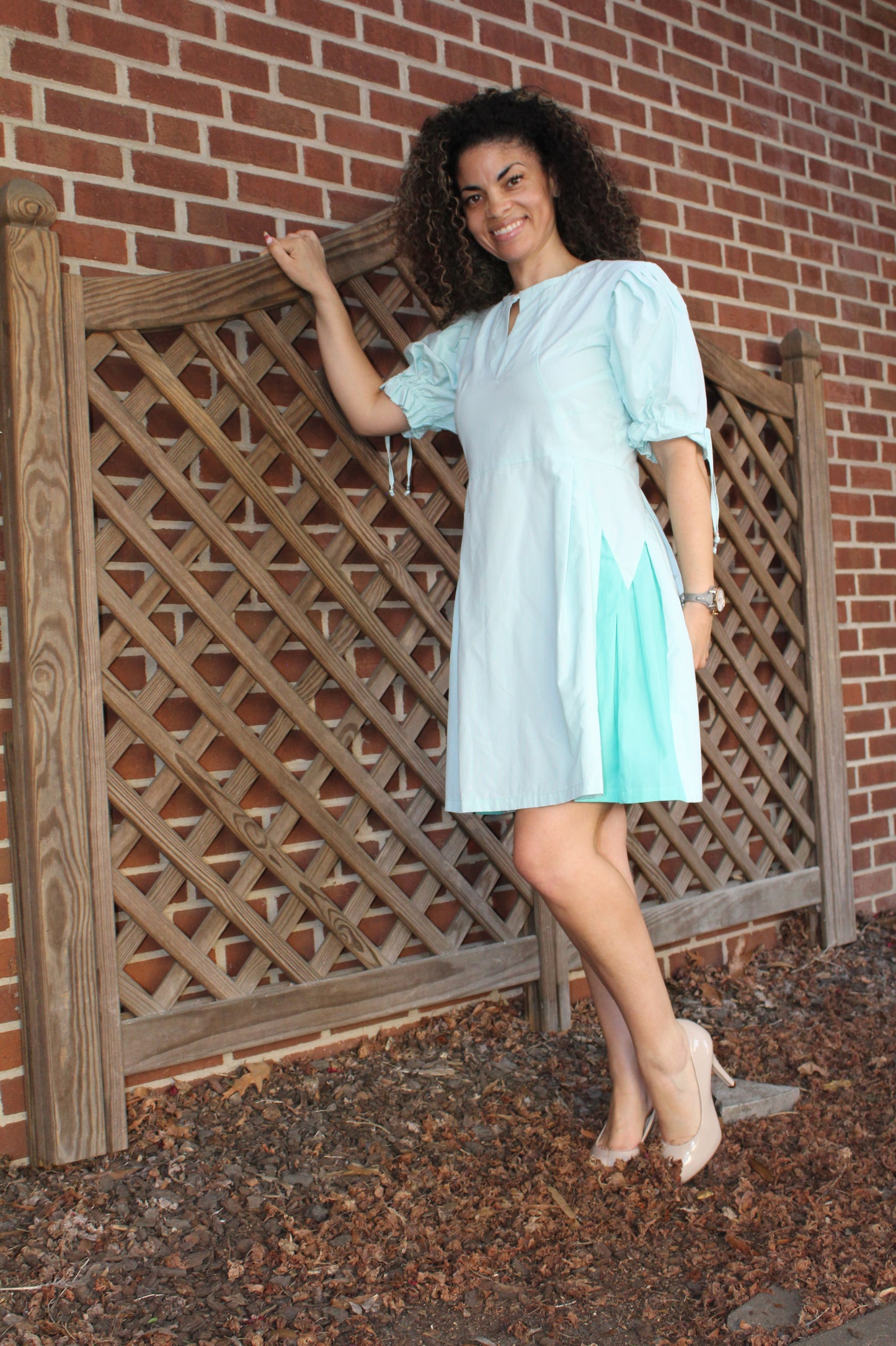 Naomi Dress mini checks