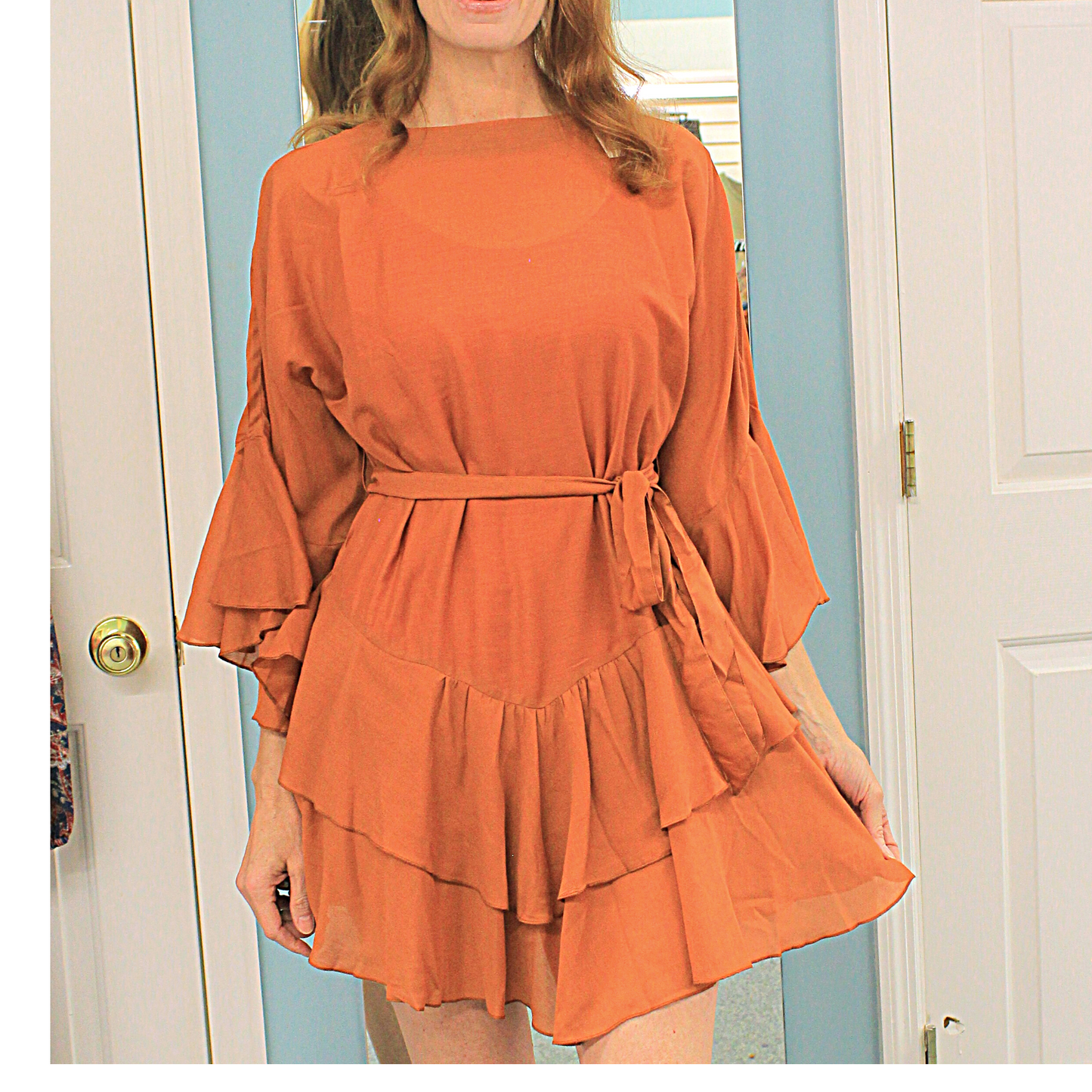 Angel Women's Dress Rust