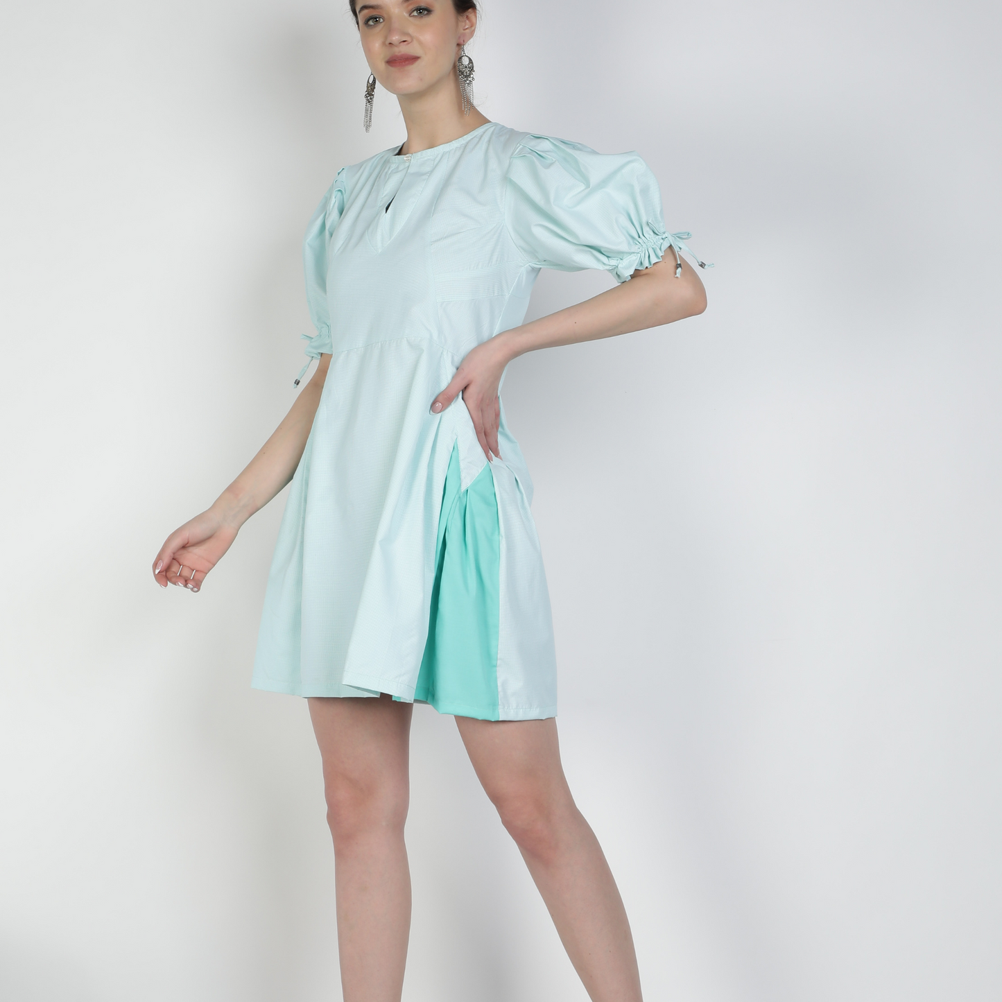 Naomi Dress mini checks
