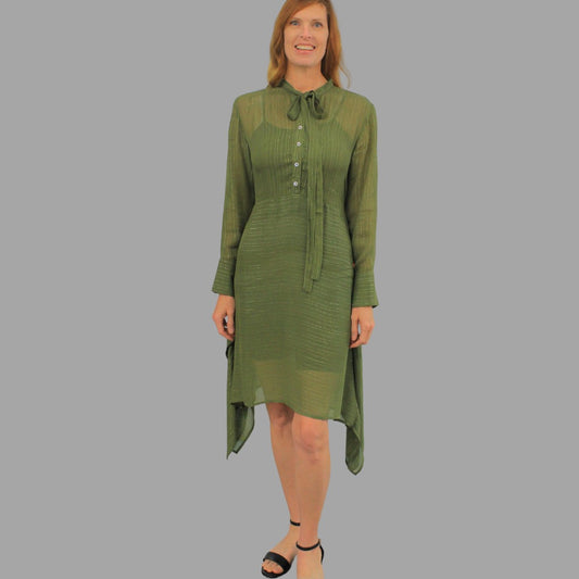 wrap_around_dress  Tie_up_dress  Ruffle_dress  printed_green_dress  Long_sleeves_dresses  Green_Printed_dress  Green__v_neck_dress  dress_for_women  Cotton_womens_dress  Cotton_v_neck_dress  Clovers_Print  Below_Knee_dress