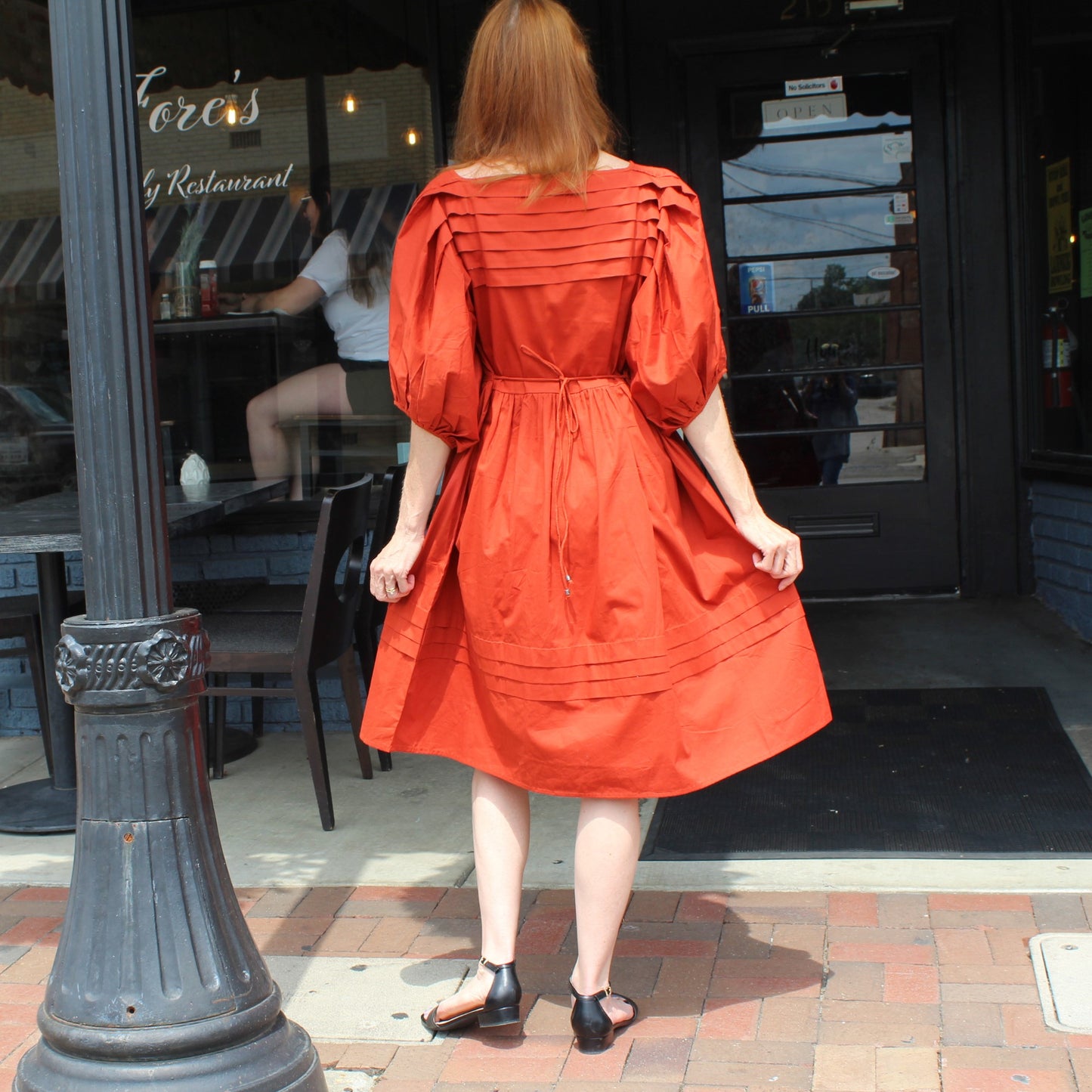 Olga Dress Rust Solid